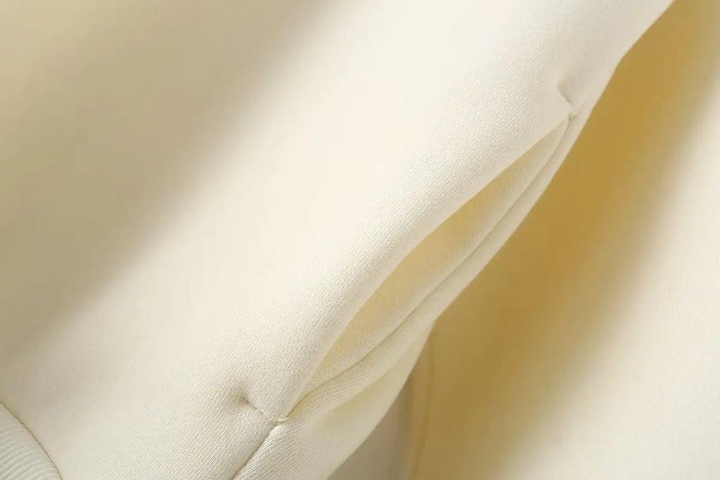 Solid Hoodie Top and Wide Leg Long Pant Set for Women with Elastic Waist and Chic Lace-Up Design