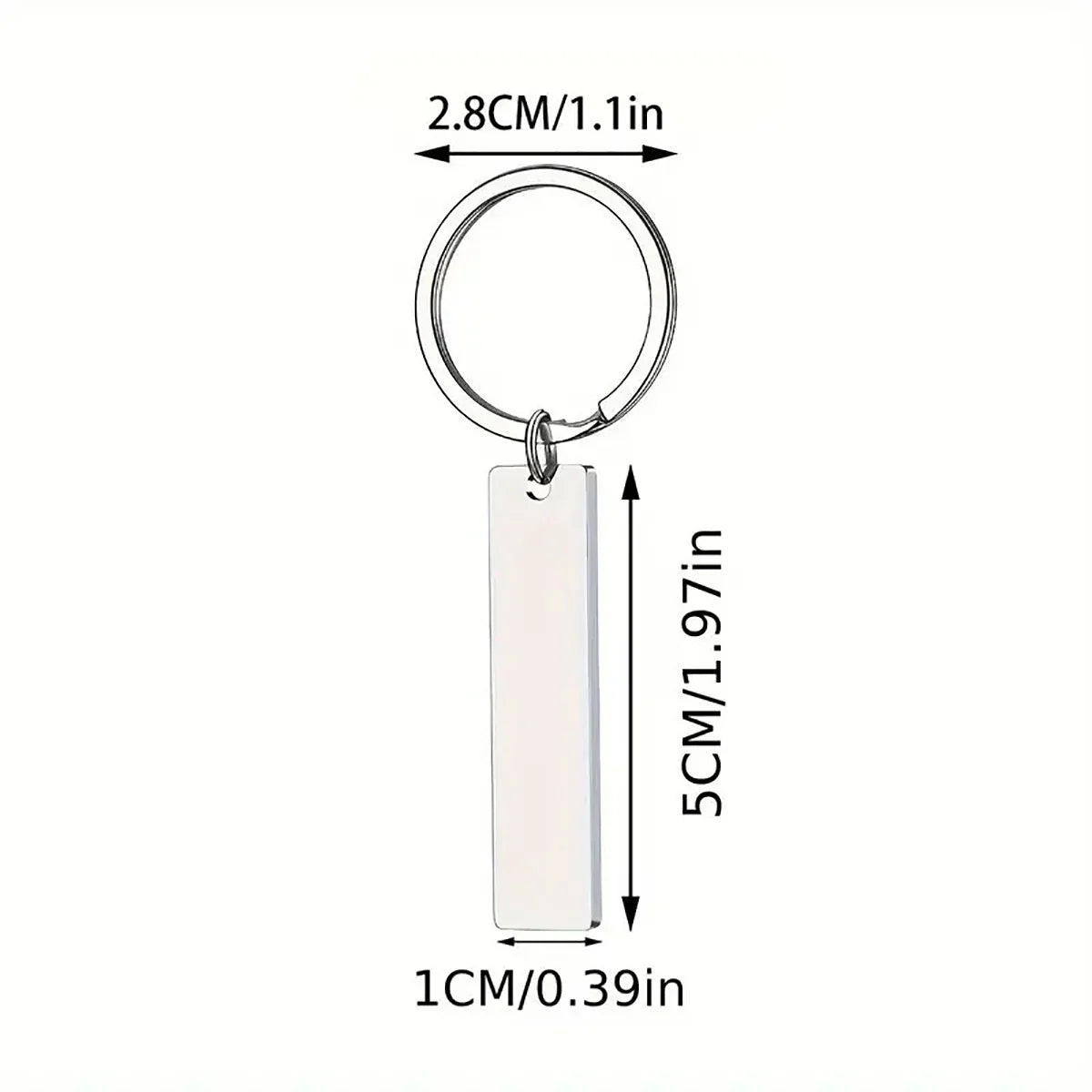 Inspirational Elephant Keychain Stainless Steel Pendant for Positive Energy and Car Backpack Decoration