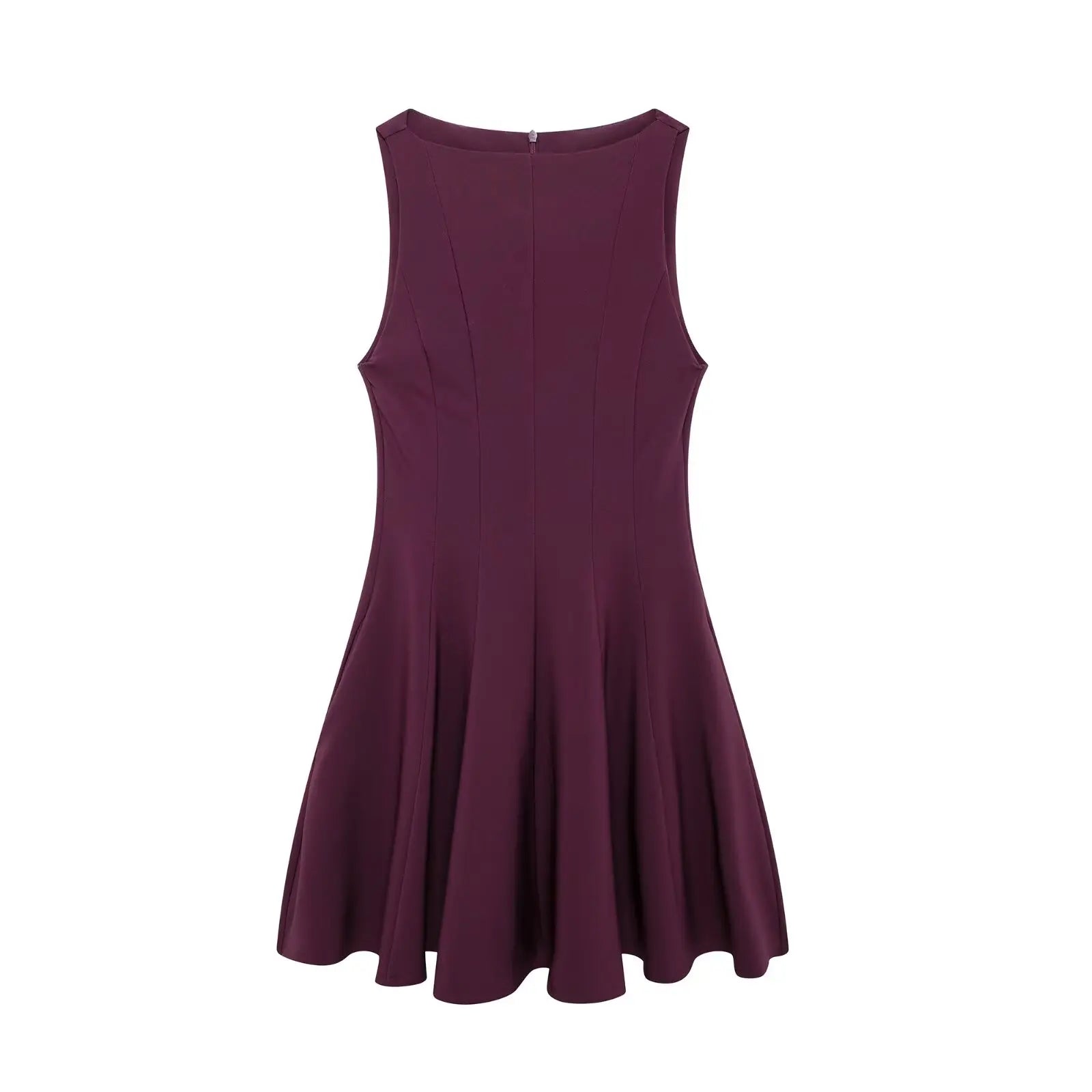 Sleeveless Pleated Mini Dress For Women Casual Office