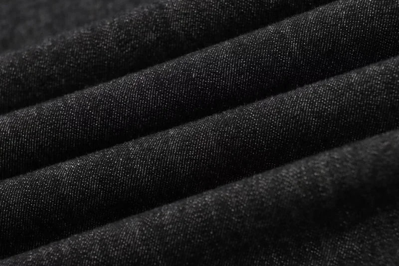 Women's Slim-Fit Denim Shirt with Stretch Waist and Flare Trousers for Comfortable Spring Style