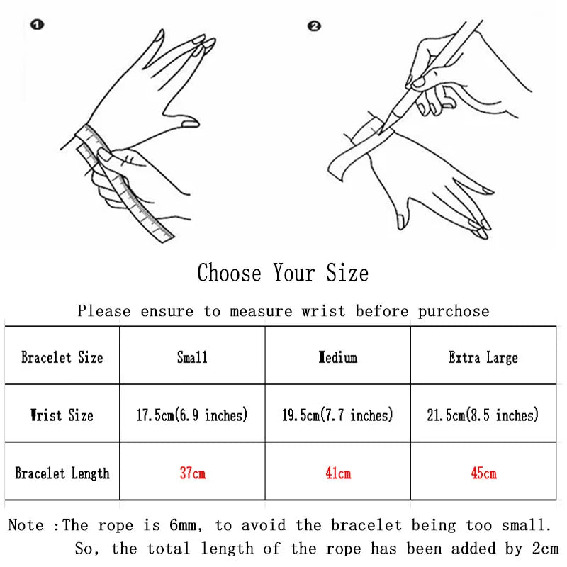 Men's Bohemia Rope Bracelet Adventure Survival Bracelet for Beach and Surf Activities