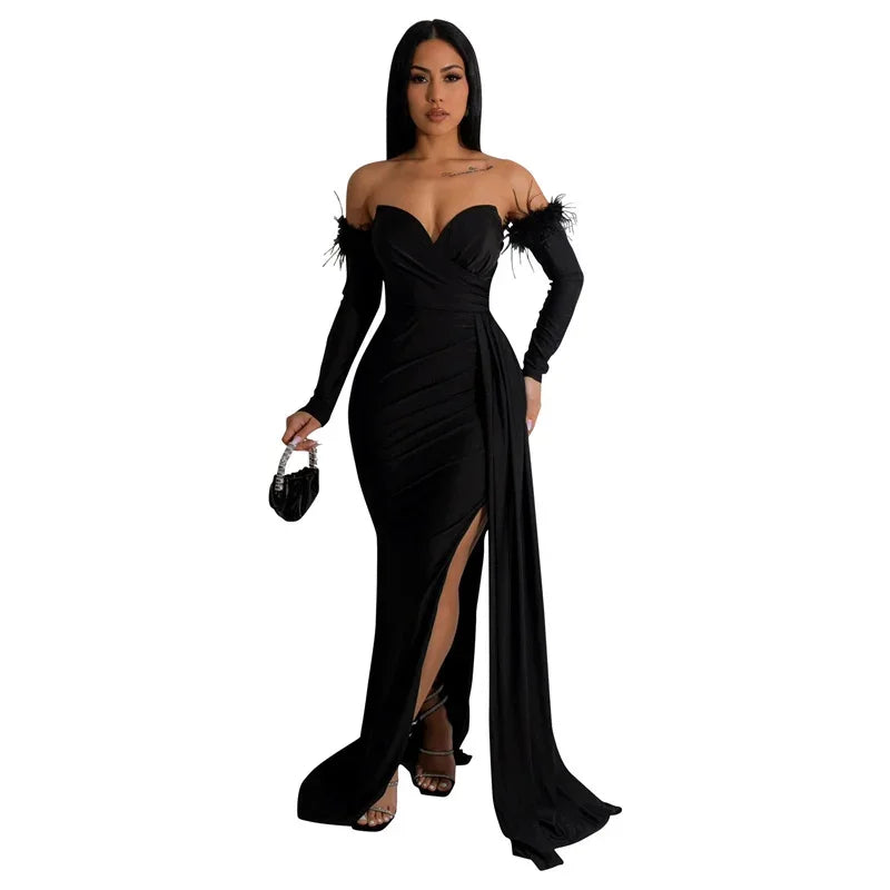 Off Shoulder Mermaid Evening Dress For Formal Party Guest