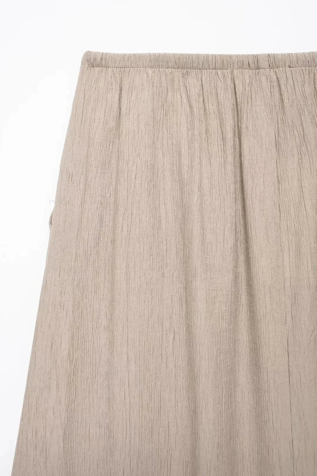 Summer Women's Elegant Solid Color Skirt Set Casual V-neck Bow Lace-Up Sleeveless Crop Vest Top with Loose Drawstring Midi Skirt