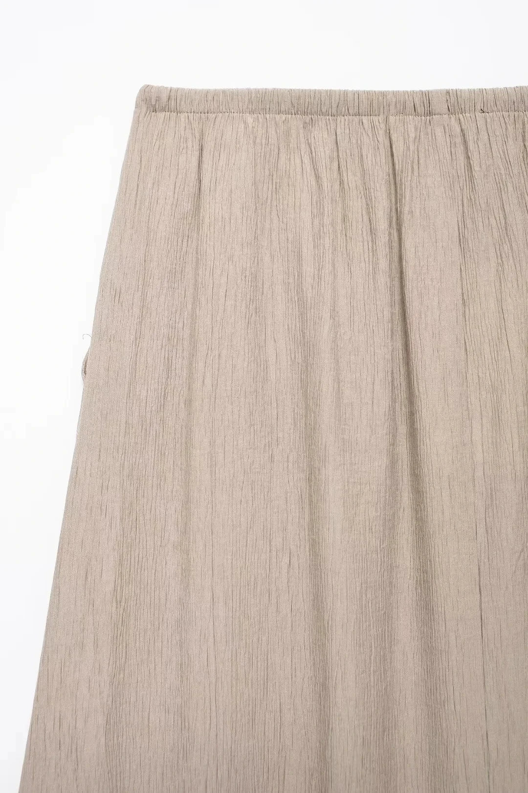 Summer Women's Elegant Solid Color Skirt Set Casual V-neck Bow Lace-Up Sleeveless Crop Vest Top with Loose Drawstring Midi Skirt