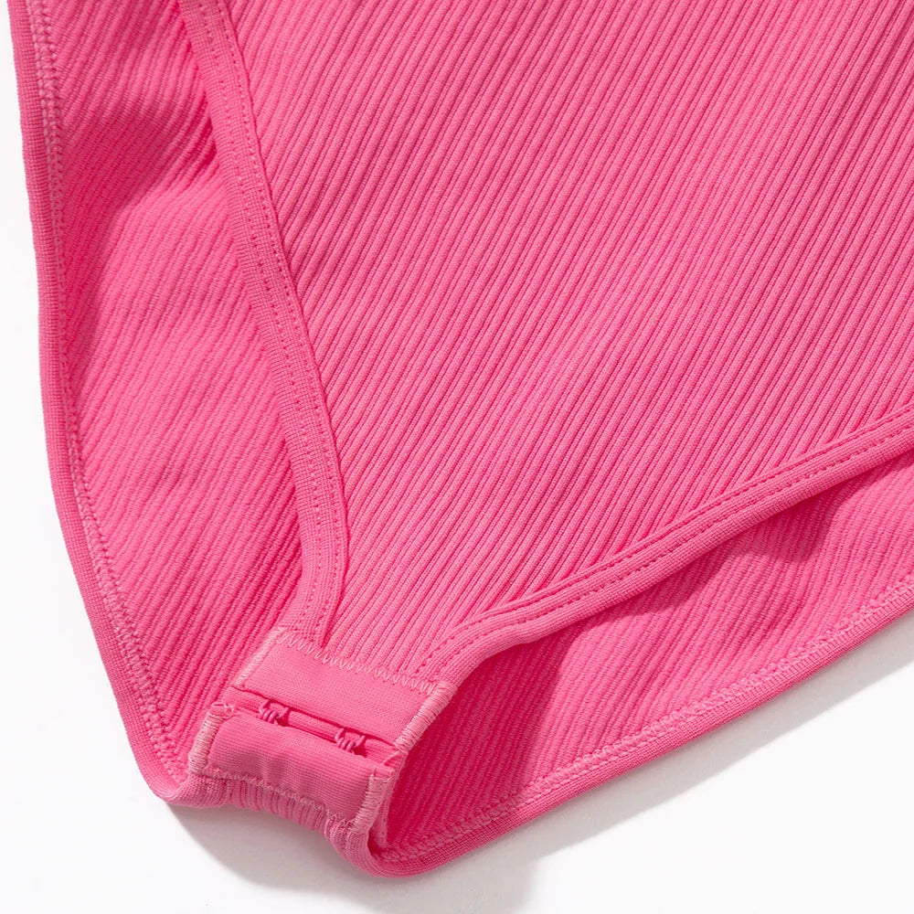 Bodycon Long Sleeve Jumpsuit for Women Zipper Romper Playsuit Fashion Streetwear Autumn Winter Slim Fit Bodysuit