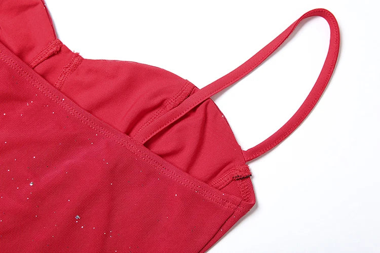 Sequin Bodycon Dress With Tassel Detailing For Beach