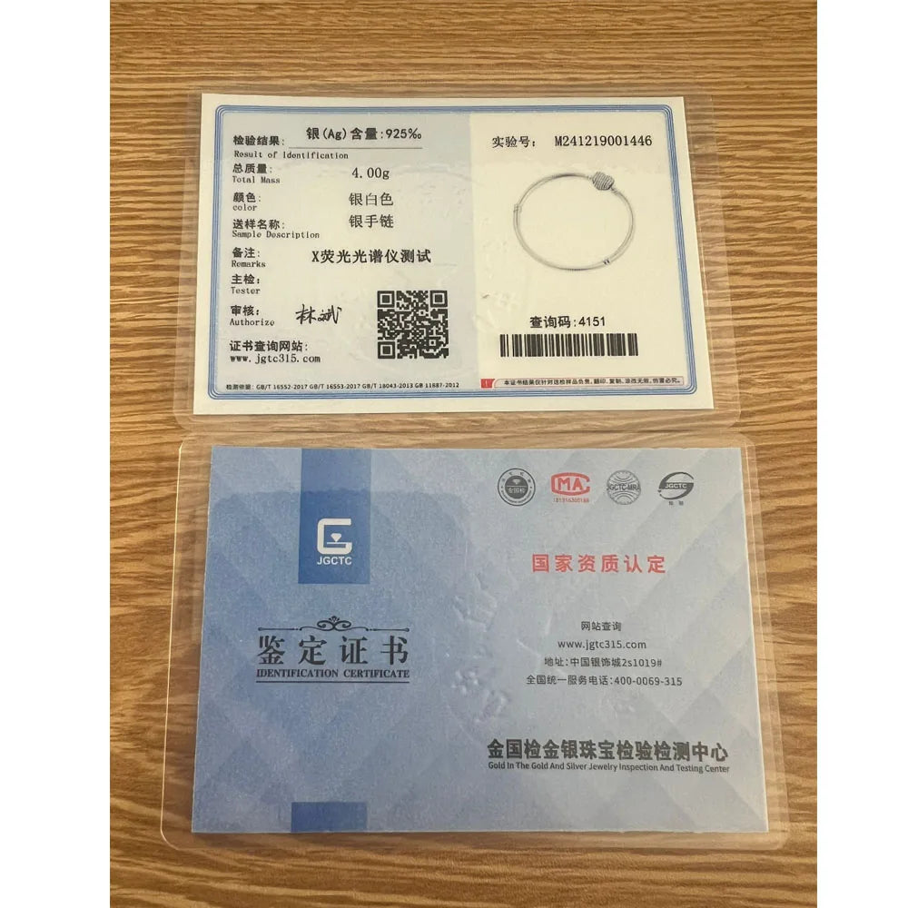 925 Sterling Silver Heart Star Clasp Clip Snake Chain Bracelet 16-21cm Charm Jewelry Accessories