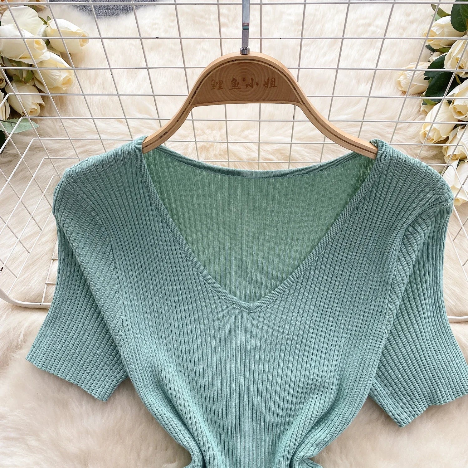 Summer Knit Bodycon Solid Dress for Women Short Sleeve Maxi