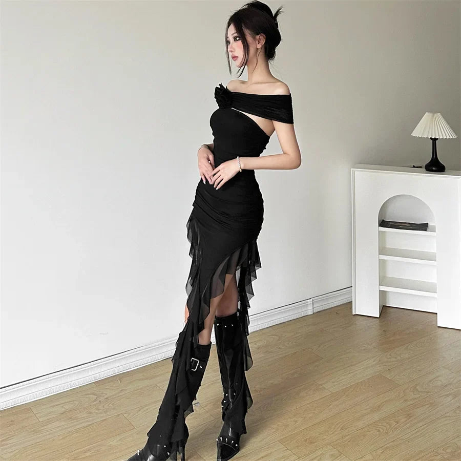 Elegant Bachelor Party Dress With Tassel Detail Evening