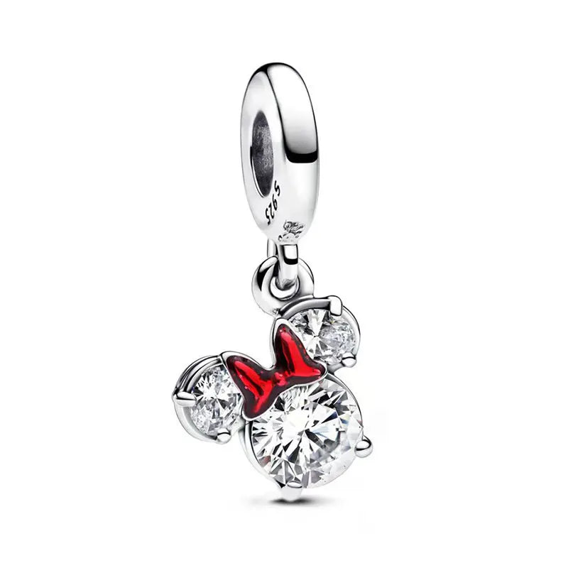 925 Sterling Silver Disney Pendant Beads for DIY Bracelets Perfect Women's Fashion Gift