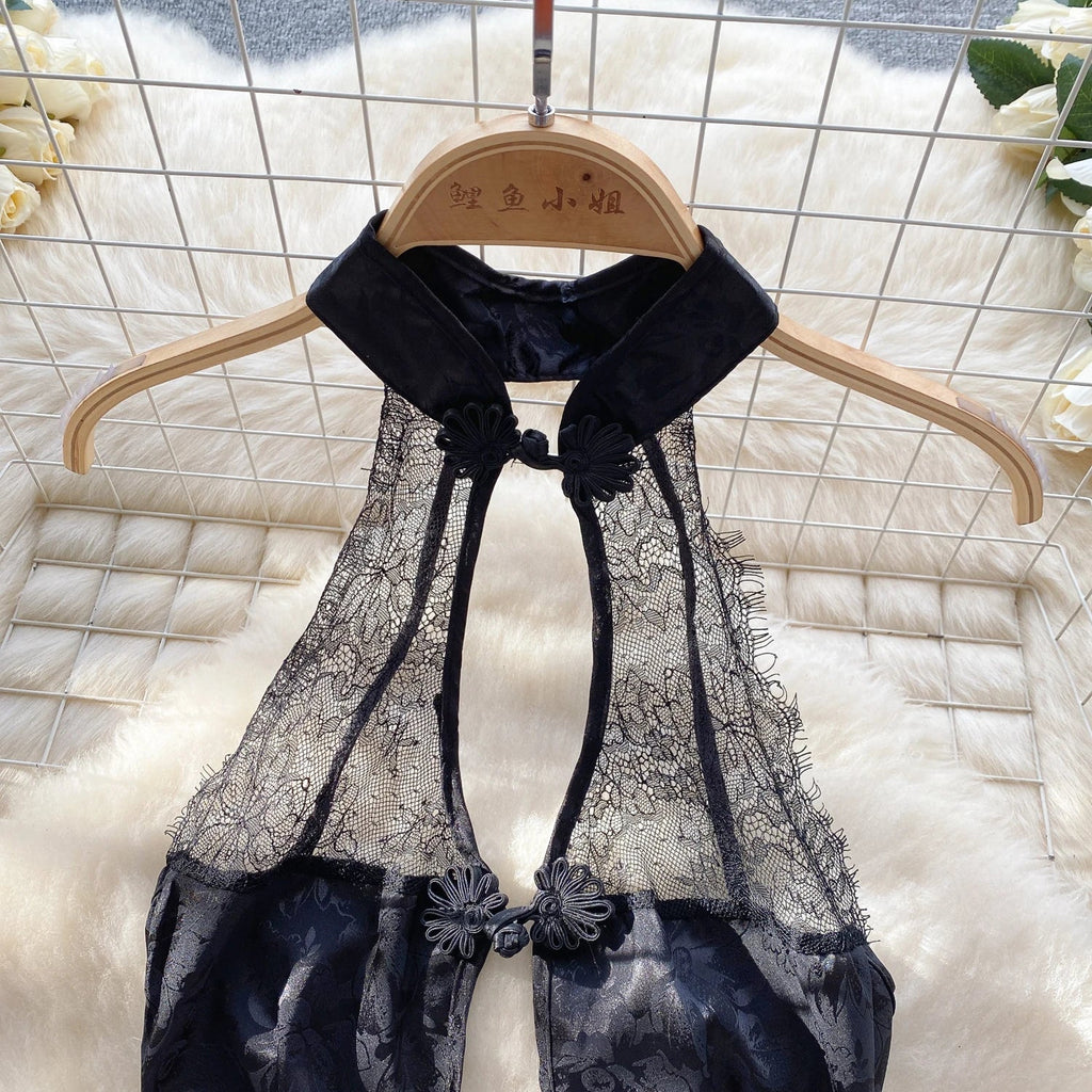 Sexy Anime Cosplay Qipao Bodysuit Nightgown Lingerie