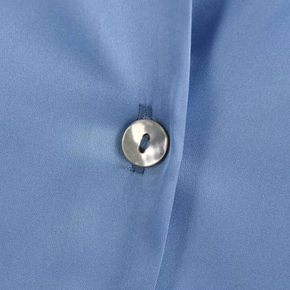 Women's Fashion Flip Collar Long Sleeve Single Breasted Shirt Coat Versatile Autumn Layered Decorative Casual Outerwear