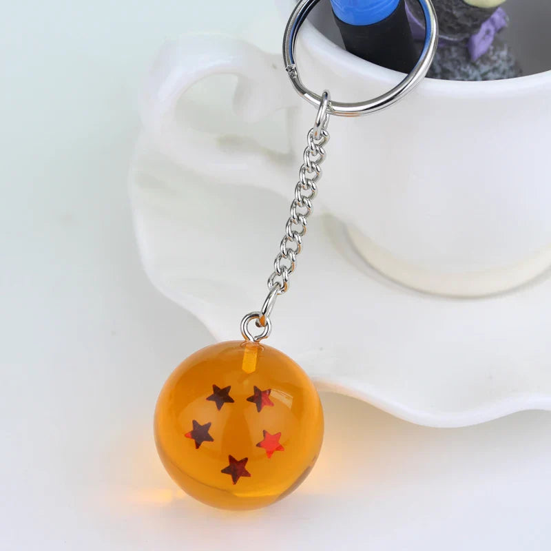 Japanese Anime Dragon Z Stars Keychain Figures Toy Pendant for Cosplay and Party Gifts