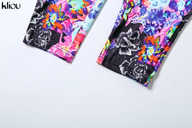 Sexy Printed Slim Fit Jumpsuit with Back Hollow Detail Full Sleeve Stand Collar Overalls for Midnight Party and Clubwear