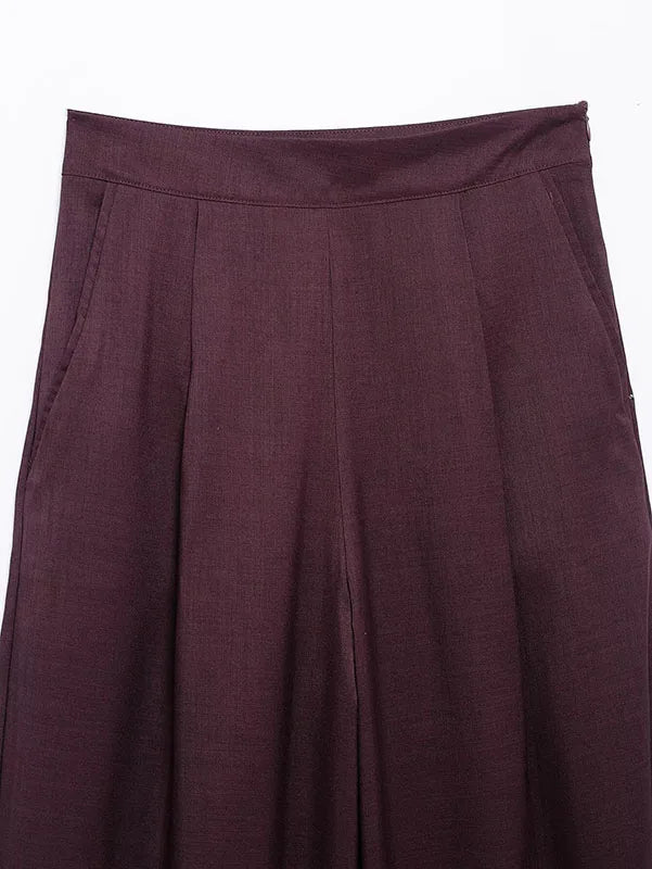 Women 2 Piece Suit Set Blazer And Wide Leg Trousers