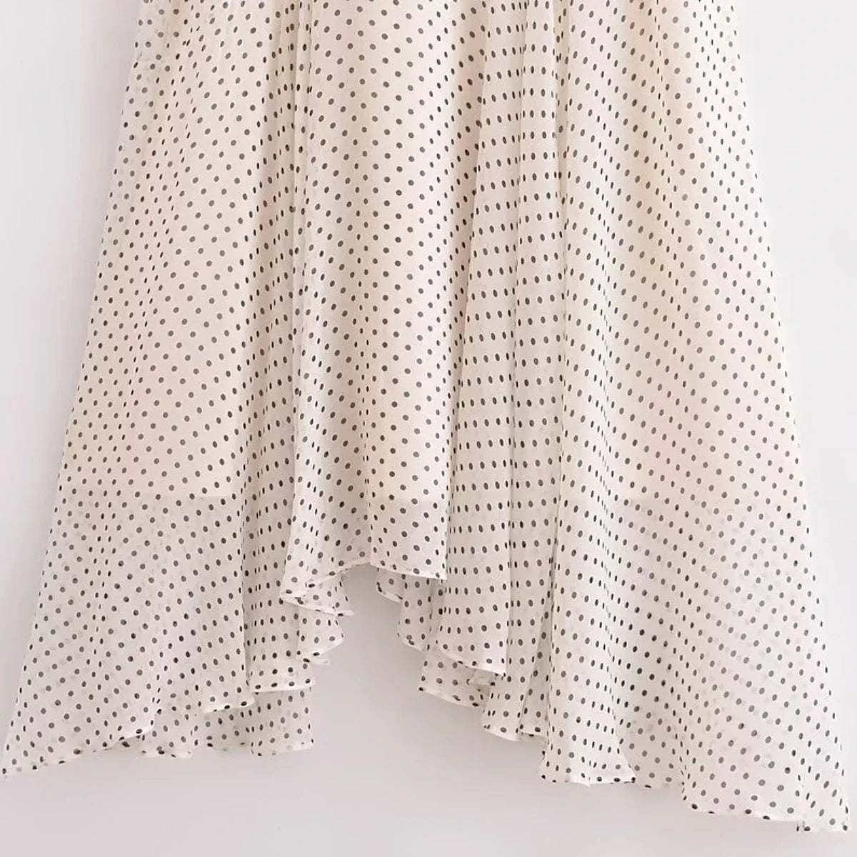 Polka Dot Halter Neck Midi Dress For Women Casual Chic