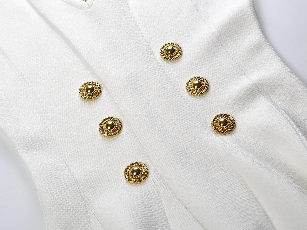 Summer Knit Dress V Neck Sleeveless Mini Solid Chic