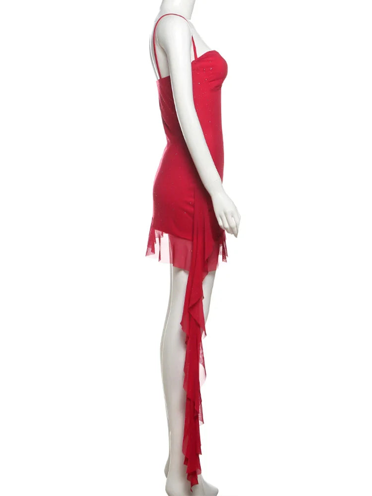 Sequin Bodycon Dress With Tassel Detailing For Beach