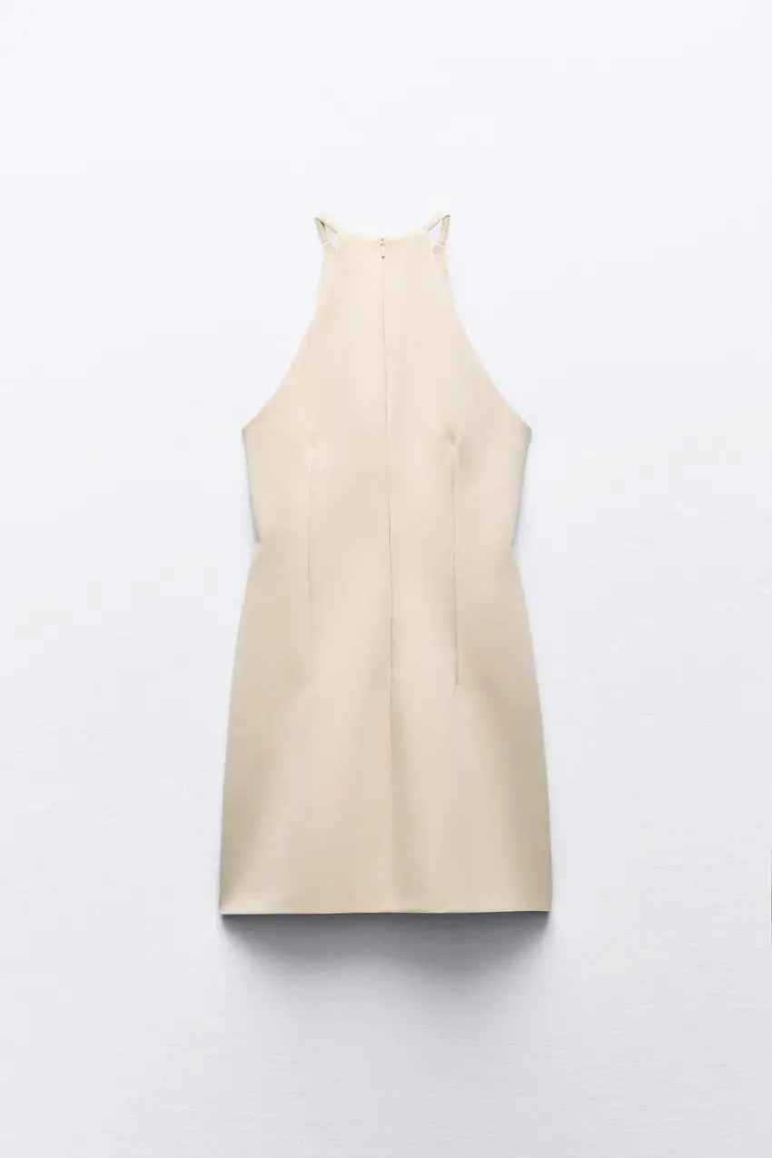 Backless Cutout Mini Dress For Women Sleeveless Style