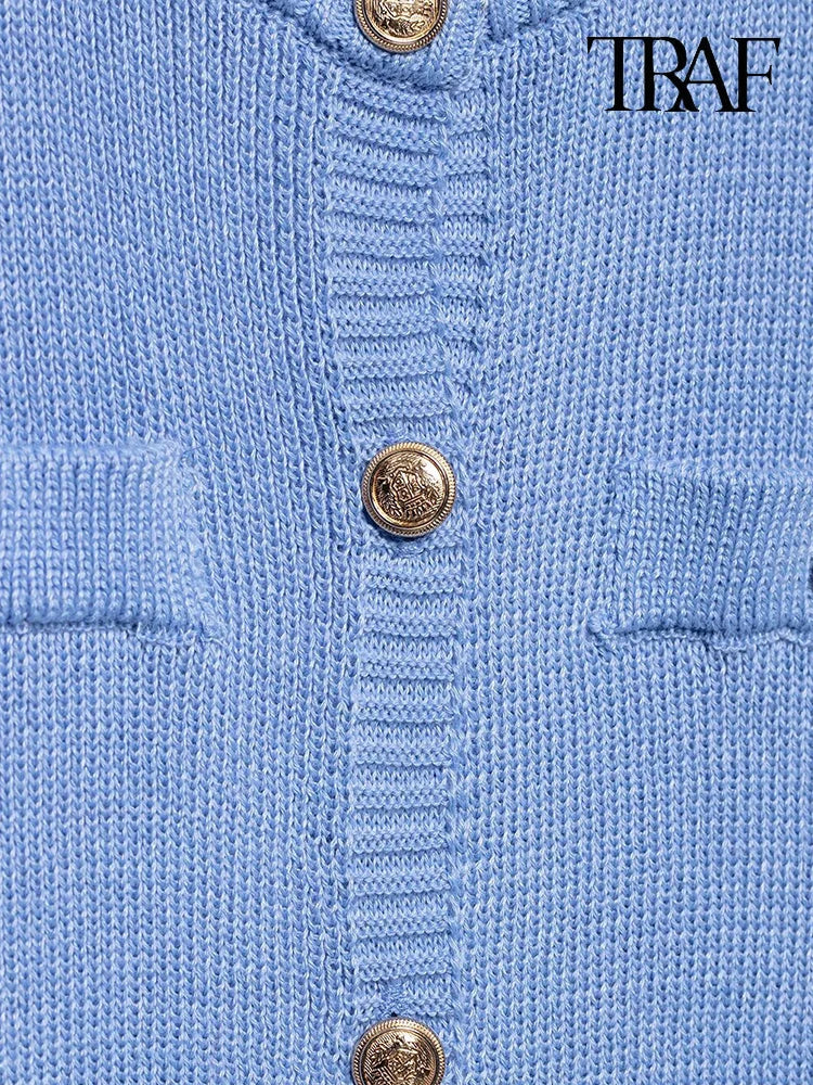 French Chic Solid Color Round Neck Mini Dress For Women