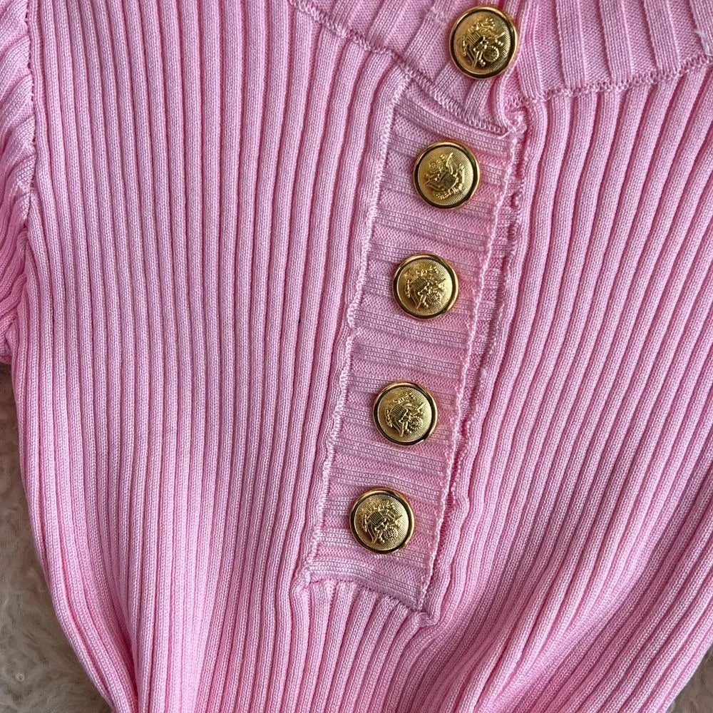 Knitted Sweater Dress With O Neck Belt For Autumn Winter