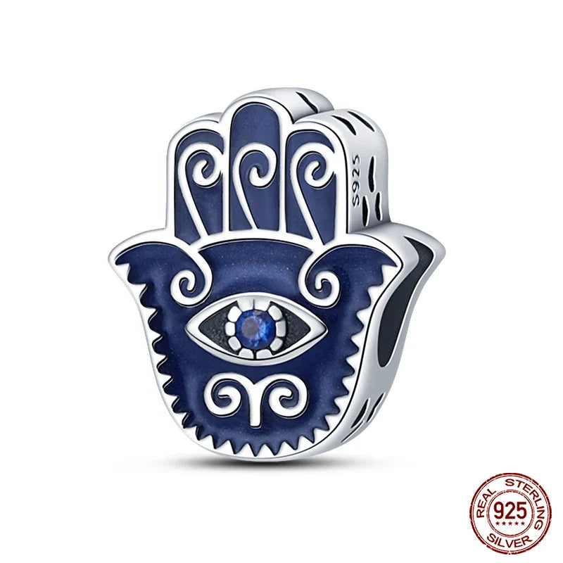 925 Silver Devil's Eye Charms Beads for Women DIY Jewelry Making