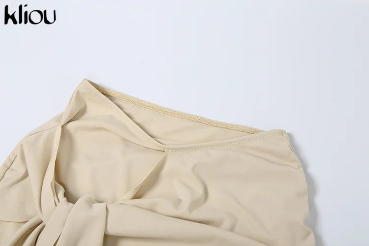 3D Floral Patchwork Two Piece Set for Women Slim Strapless Irregular Shape Top with Bandage Hip Skirt Stylish Holiday Outfit