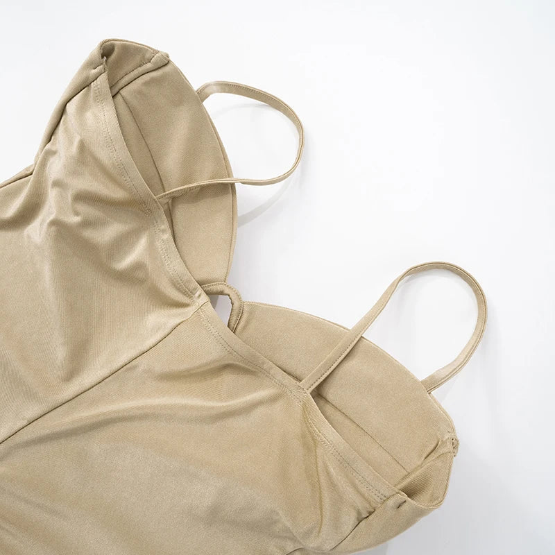 V-Neck Strapless Hollow Out One-Piece Jumpsuit Tight Fit Sporty Fitness Bodysuit for Buttock and Abdomen Lifting