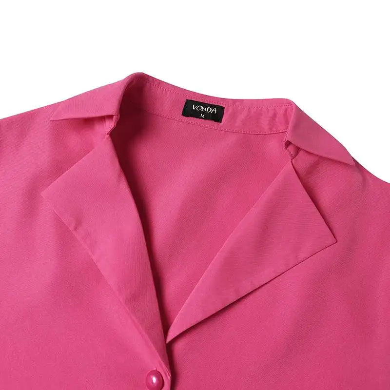 Long Sleeve Sundress With Ruffles Belted Shirt Dress