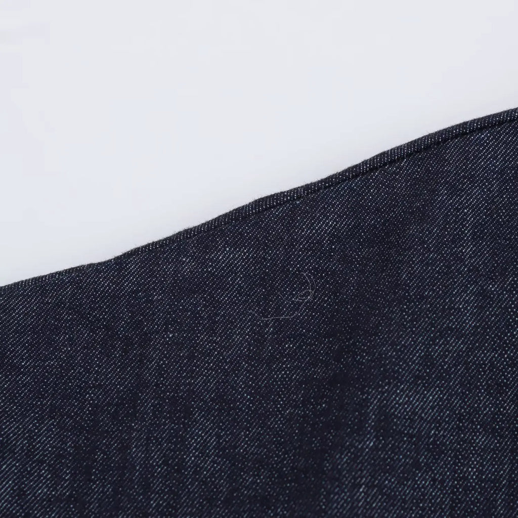 Denim Collared Short Sleeve Dress With Slimming Silhouette