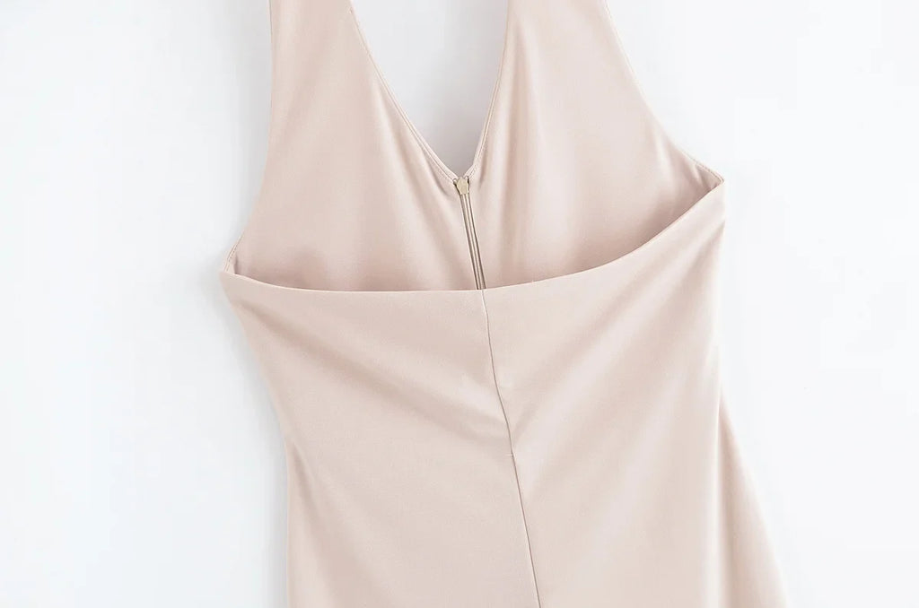 Women's Stylish Flare Pants Jumpsuit Slim Fit Halter Neck Backless Vintage Party Outfit High Street Fashion