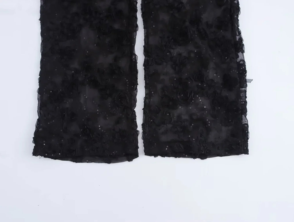 Sequin Two Piece Set For Women With Blazer Coat Elegant