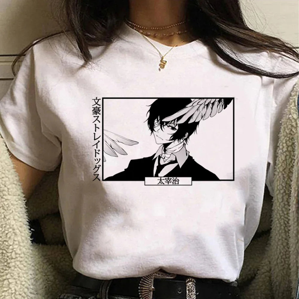 Dazai Comic T-Shirt for Women - Summer Streetwear Y2K Graphic Tee