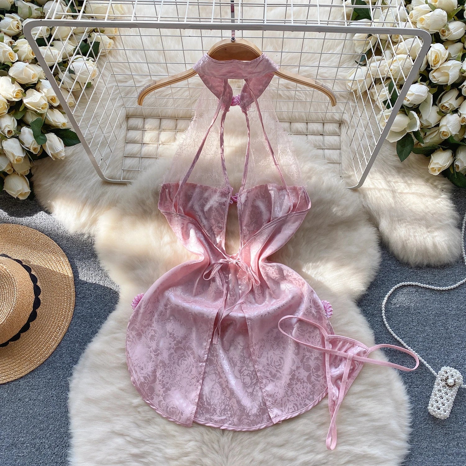 Sexy Anime Cosplay Qipao Bodysuit Nightgown Lingerie