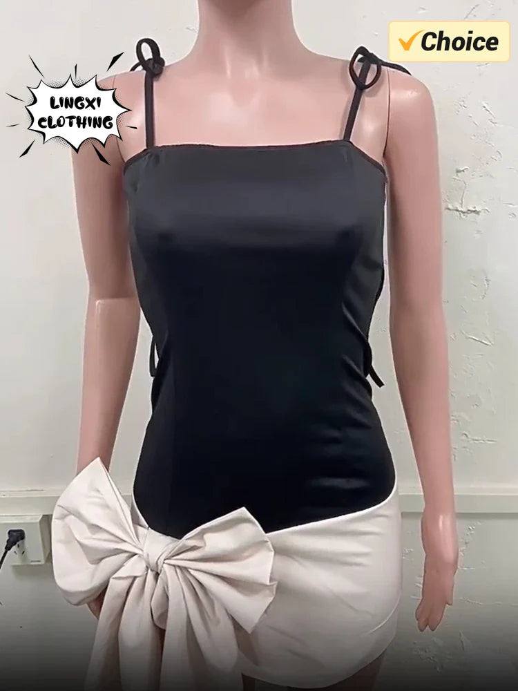 Valentines Day Bow Dress Slim Fit Party Dress For Women