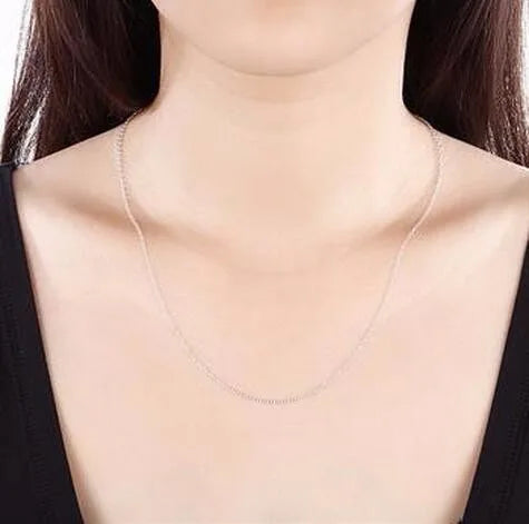 925 Sterling Silver Rolo Chain Necklace for Men and Women Adjustable Length 16 to 24 Inches DIY Jewelry