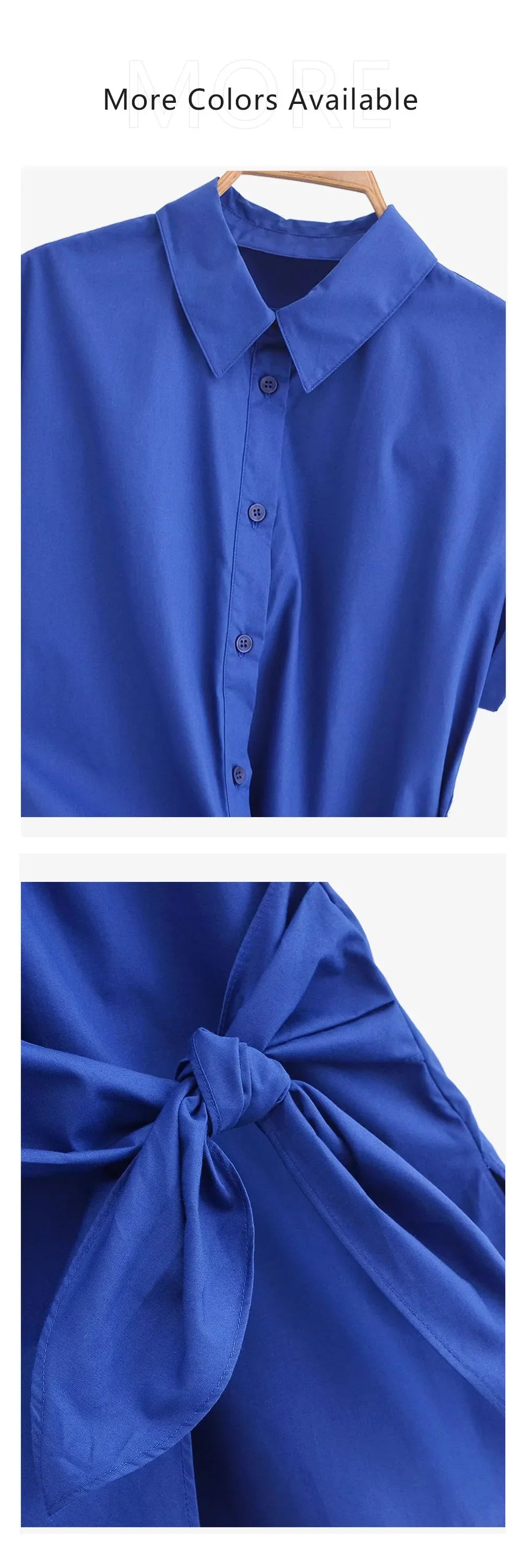 Women's Elegant Poplin Shirt Top with Versatile Waist Tie Detail Slimming Design Summer Fashion Blouse for Office and Casual Wear