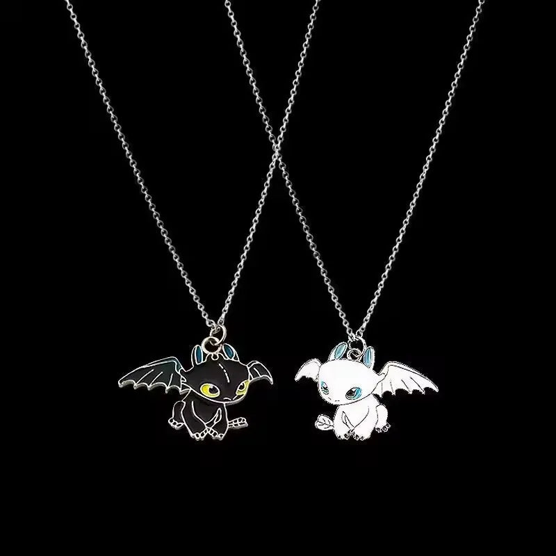Mini Dragon Taming Toothless Keychain Pendant for Couples Cute Cartoon Backpack Accessory