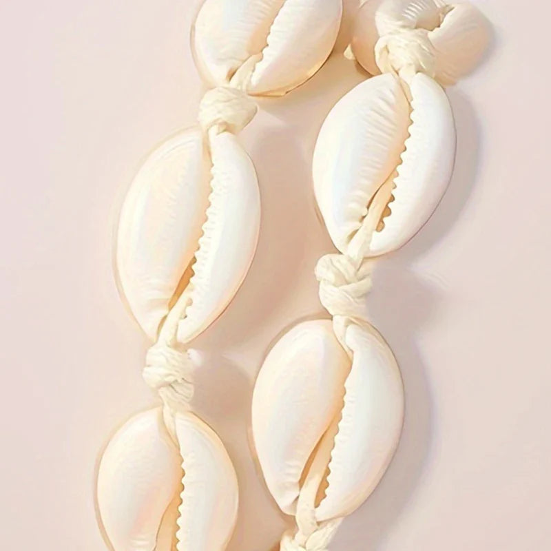 Minimalist Elegant Seashell Necklace for Women, Vintage Bohemian Beach Travel Jewelry