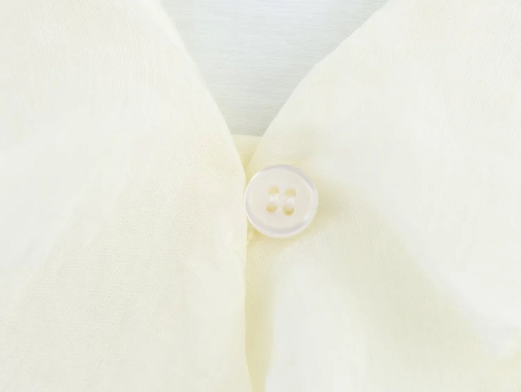 Women's Fashion V-Neck Puffy Long Sleeve Shirt with Layered Decoration and Elegant Temperament