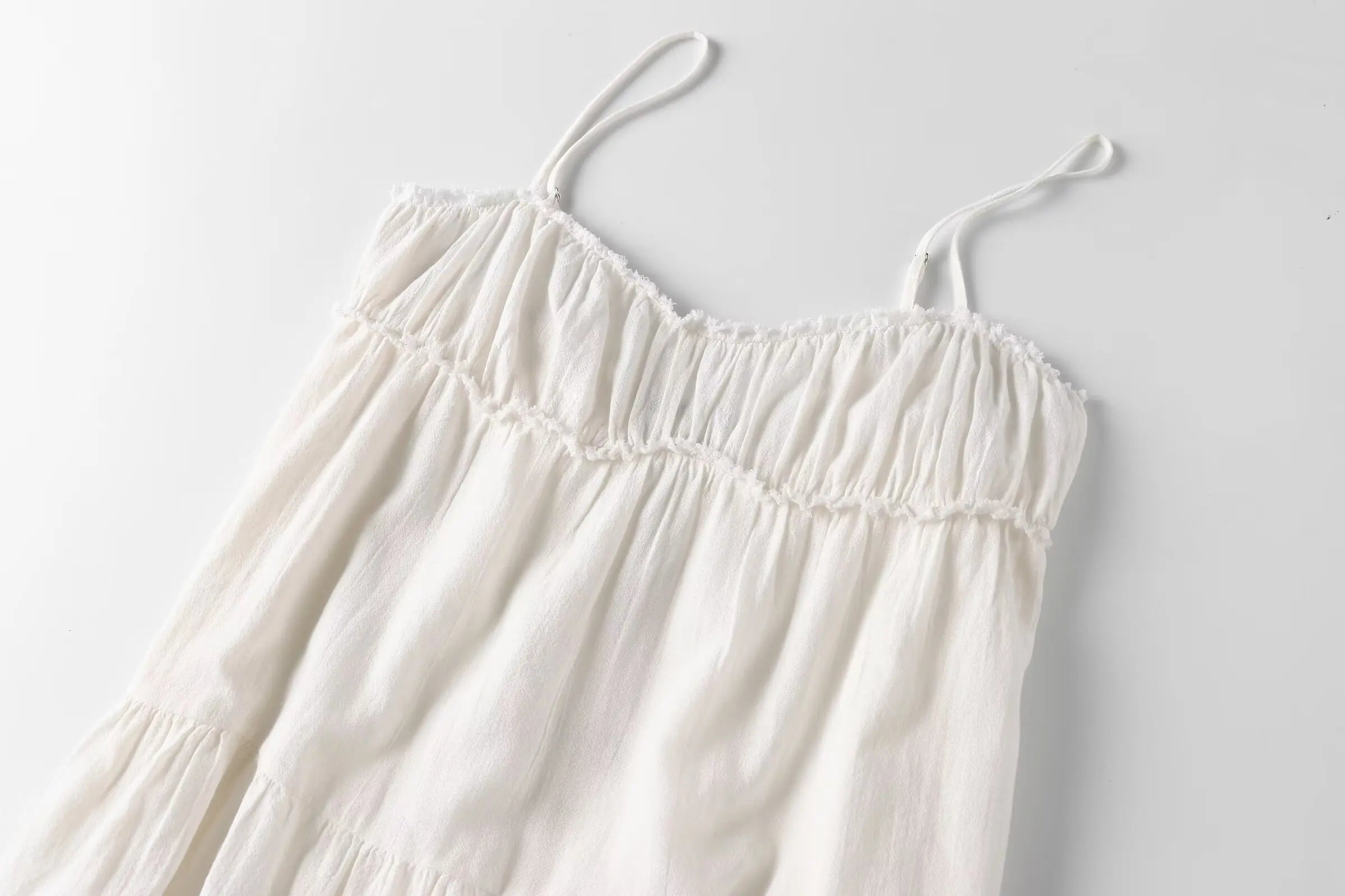 Backless Fringe Mini Dress For Women With Adjustable Straps