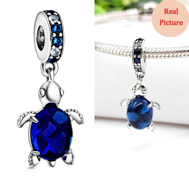 925 Sterling Silver Turtle Charm Pendant for 3mm Bracelets Ideal Gift for Women DIY Jewelry Collection