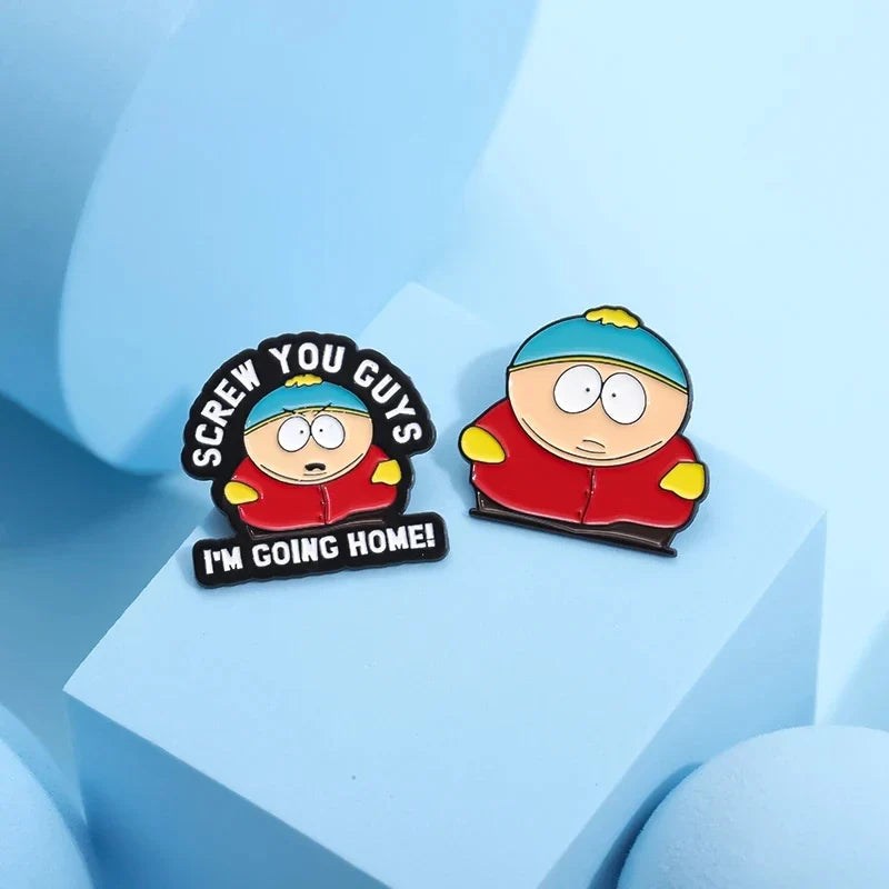 Custom Cartoon Character Enamel Pins Cute Metal Brooches Funny Jewelry Gift for Kids and Friends