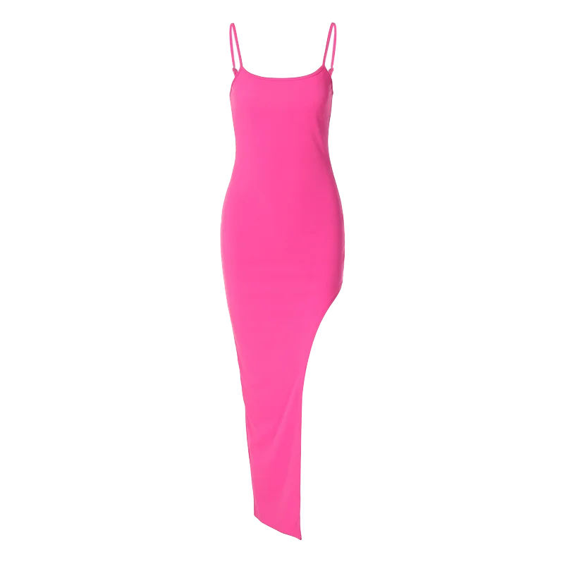 Backless Slit Bodycon Maxi Dress for Women Elegant Party
