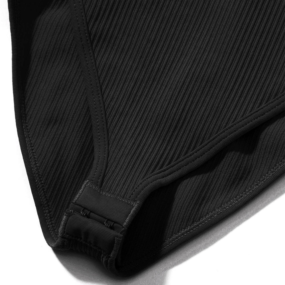 Bodycon Long Sleeve Jumpsuit for Women Zipper Romper Playsuit Fashion Streetwear Autumn Winter Slim Fit Bodysuit