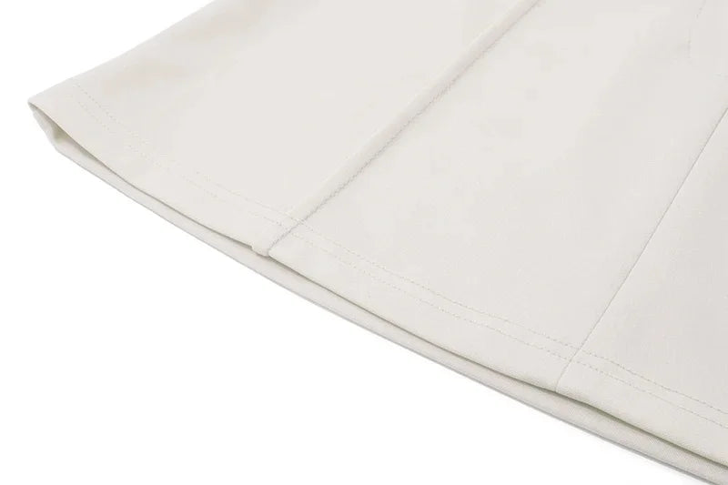 Casual V-Neck Sleeveless Tank Top and High-Waist Bodycon Hip Skirt Two-Piece Set for Women Retro Streetwear Fashion