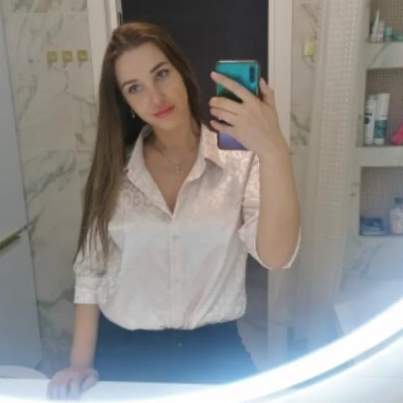 Elegant Long Sleeve Leopard Jacquard Blouse for Women with Turn Down Collar and Button Front Office Shirt Autumn Spring Fashion Top