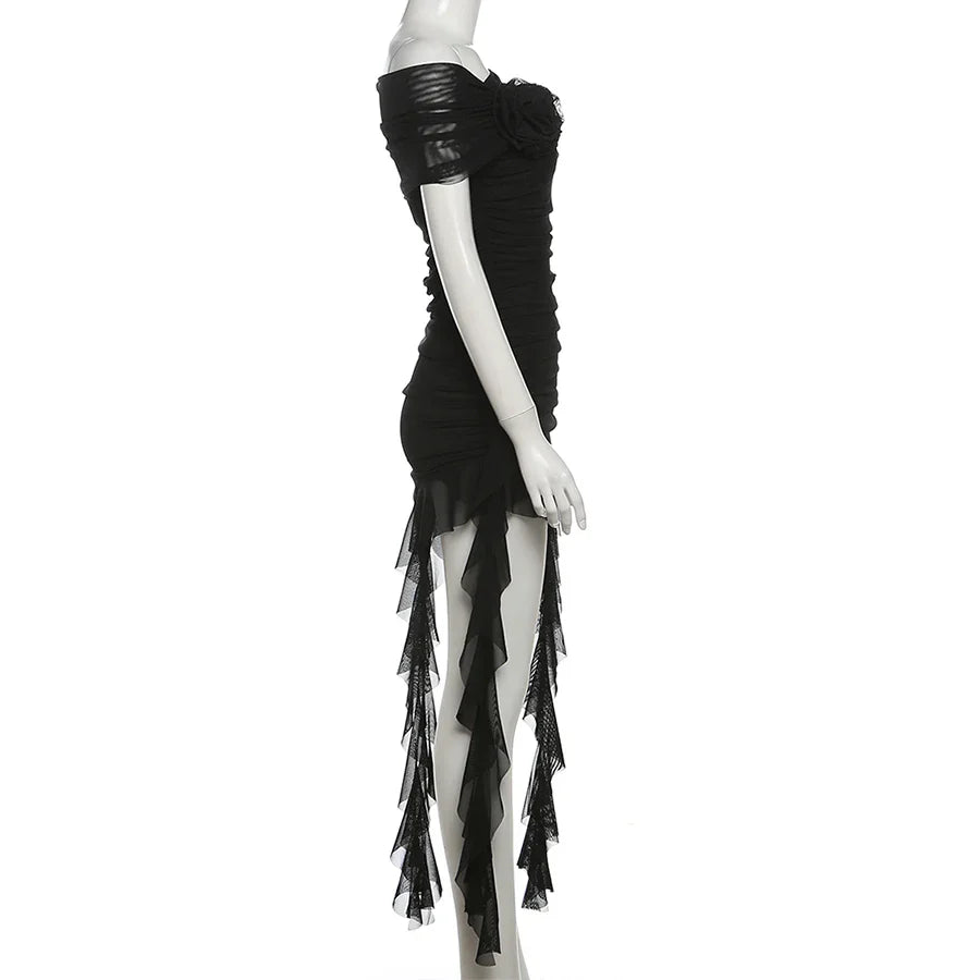 Elegant Bachelor Party Dress With Tassel Detail Evening