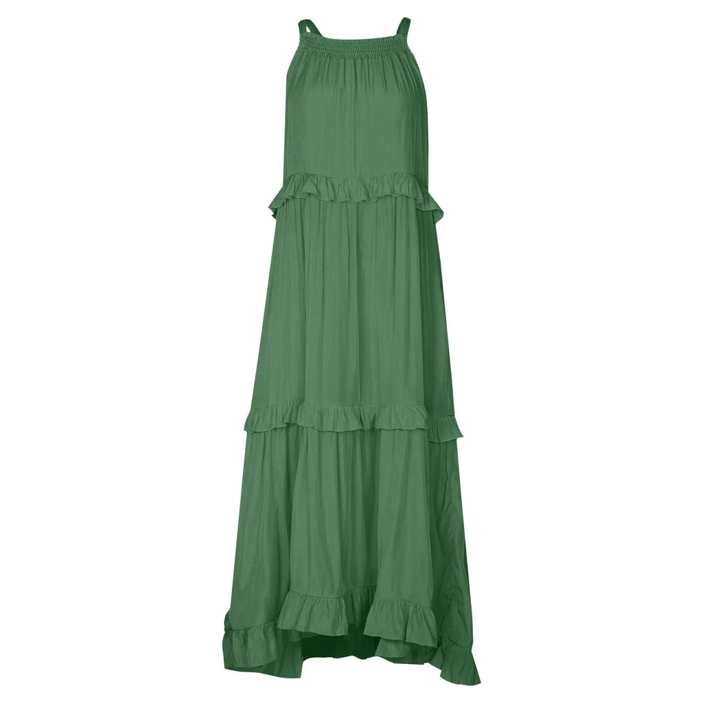 Women Summer Maxi Dress Lightweight Beach Swing Dress