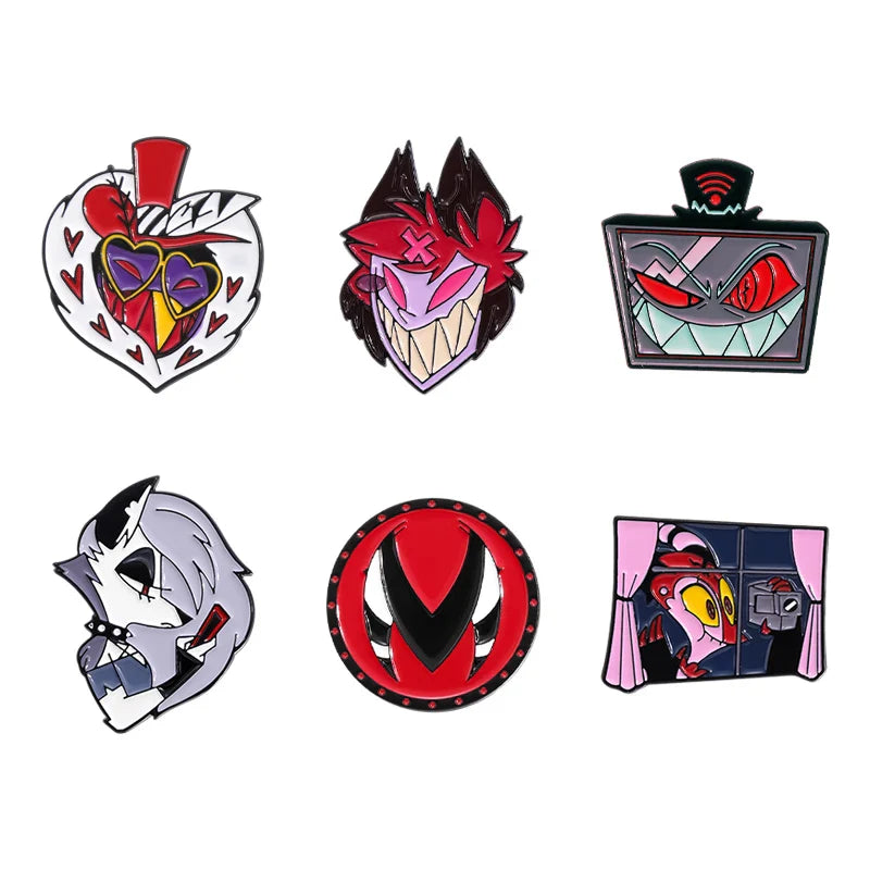 Cute Cartoon Anime Character Enamel Pins Custom Little Monk Brooches Funny Jewelry Gift for Friends